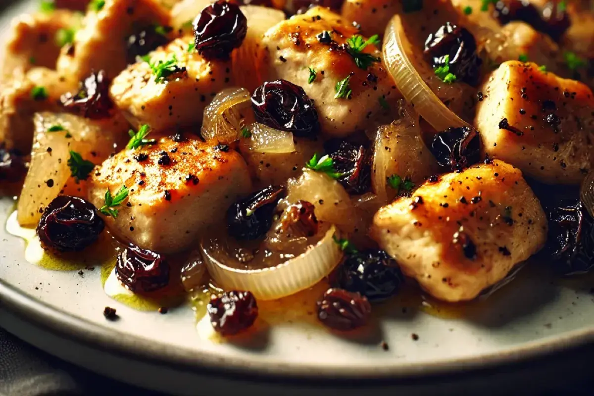 Turkey with raisins